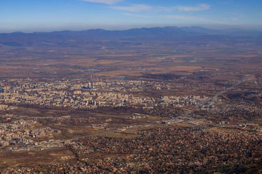 Sofya 'nın Vitoşa dağından görünüşü.
