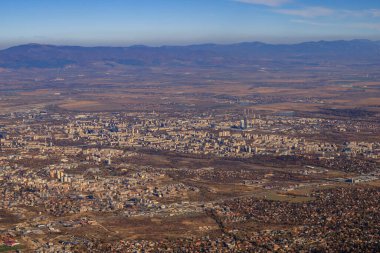 Sofya 'nın Vitoşa dağından görünüşü.