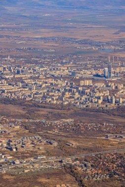 Sofya 'nın Vitoşa dağından görünüşü.