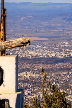 Sofya 'nın Vitoşa dağından görünüşü.