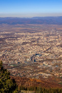 Sofya 'nın Vitoşa dağından görünüşü.