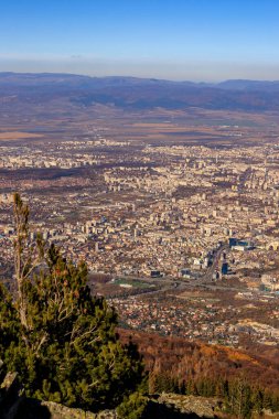 Sofya 'nın Vitoşa dağından görünüşü.