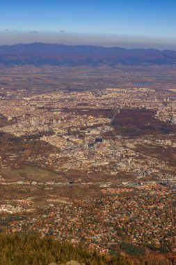 Sofya 'nın Vitoşa dağından görünüşü.