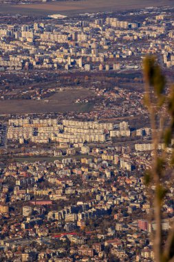 Sofya 'nın Vitoşa dağından görünüşü.