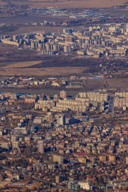 Sofya 'nın Vitoşa dağından görünüşü.