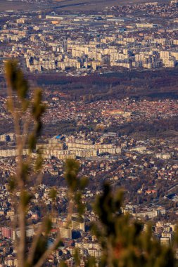 Sofya 'nın Vitoşa dağından görünüşü.