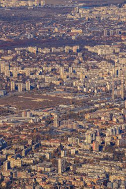 Sofya 'nın Vitoşa dağından görünüşü.
