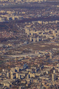 Sofya 'nın Vitoşa dağından görünüşü.