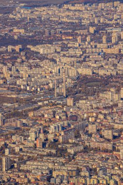 Sofya 'nın Vitoşa dağından görünüşü.