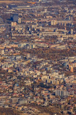 Sofya 'nın Vitoşa dağından görünüşü.