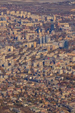 Sofya 'nın Vitoşa dağından görünüşü.