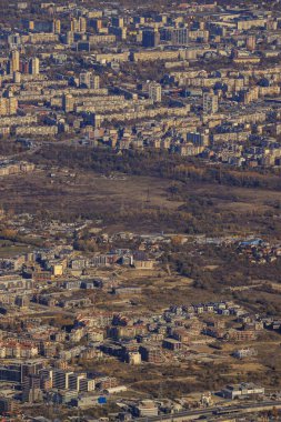 Sofya 'nın Vitoşa dağından görünüşü.