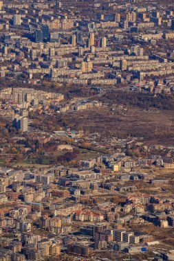 Sofya 'nın Vitoşa dağından görünüşü.