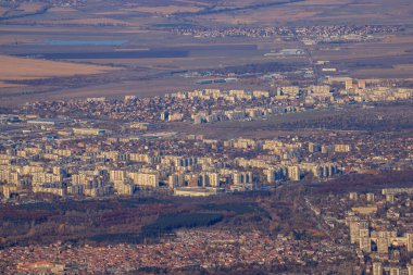 Sofya 'nın Vitoşa dağından görünüşü.