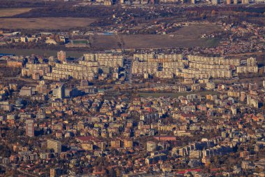 Sofya 'nın Vitoşa dağından görünüşü.
