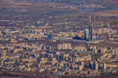Sofya 'nın Vitoşa dağından görünüşü.
