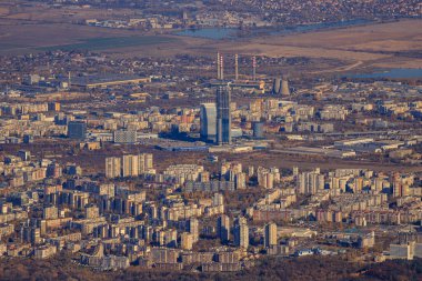 Sofya 'nın Vitoşa dağından görünüşü.