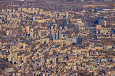 Sofya 'nın Vitoşa dağından görünüşü.