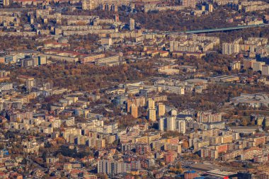 Sofya 'nın Vitoşa dağından görünüşü.