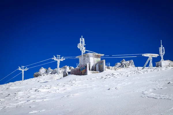 Zimowa Wędrówka Górach Vitosha — Zdjęcie stockowe