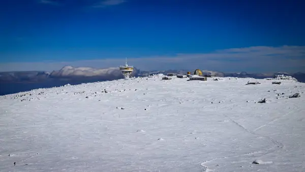 Eine Winterwanderung Witoscha Gebirge — Stockfoto