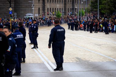 Sofya, Sofya, Bulgaristan - 05.06.2023: Bulgar ordusunun askeri geçidi