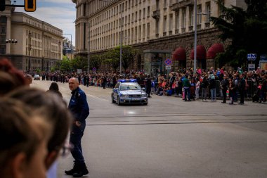 Sofya, Sofya, Bulgaristan - 05.06.2023: Bulgar ordusunun askeri geçidi