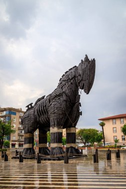 Anakkale 'den görüntü - Türkiye' nin kuzeybatısında Marmara bölgesinde, Çanakkale Boğazı üzerinde bir şehir