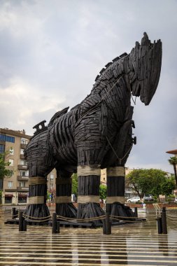 Anakkale 'den görüntü - Türkiye' nin kuzeybatısında Marmara bölgesinde, Çanakkale Boğazı üzerinde bir şehir