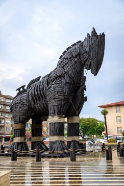 Anakkale 'den görüntü - Türkiye' nin kuzeybatısında Marmara bölgesinde, Çanakkale Boğazı üzerinde bir şehir