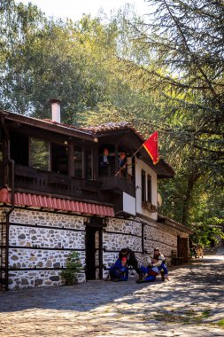 Blagoevgrad, Bulgaristan, 07.30. 2023 - İlindenPreobrazhenie Ayaklanmasının Yeniden Yapımı, 