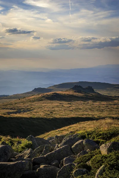 Wieczorna Wycieczka Szczyt Cherni Vrah Góra Vitosha Bułgaria — Zdjęcie stockowe