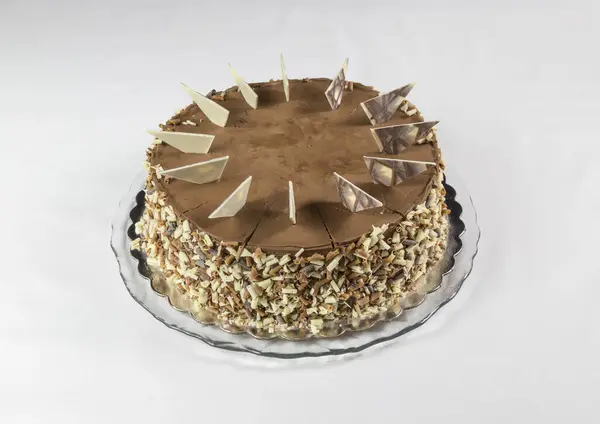 Home Made Cake Shot Artificial Light — Stock Photo, Image