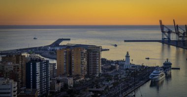 Malaga, İspanya 'dan görüntü