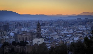 Malaga, İspanya 'dan görüntü