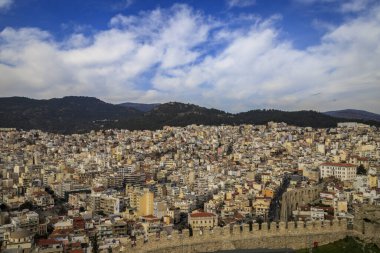 Yunanistan 'ın Kavala kentinden görüntü