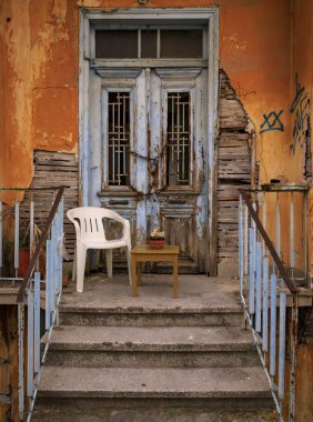 Yunanistan 'ın Kavala kentinden görüntü