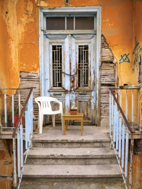 Yunanistan 'ın Kavala kentinden görüntü