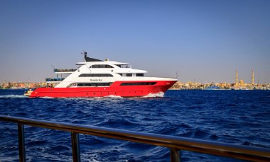 Hurghada, Kızıldeniz Valiliği, Mısır - 04.30.2024: Hurghada 'dan görüntü