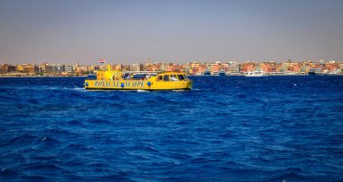 Hurghada, Kızıldeniz Valiliği, Mısır - 04.30.2024: Hurghada 'dan görüntü