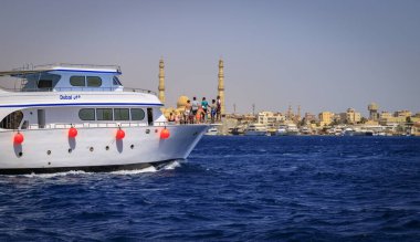 Hurghada, Kızıldeniz Valiliği, Mısır - 04.30.2024: Hurghada 'dan görüntü