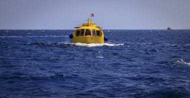 Hurghada, Kızıldeniz Valiliği, Mısır - 04.30.2024: Hurghada 'dan görüntü