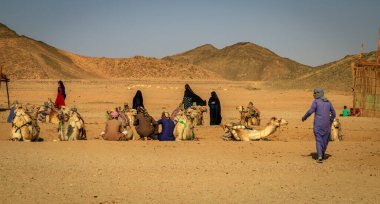 Hurghada, Kızıldeniz Valiliği, Mısır - 30.04.2024: Bedevi köyü