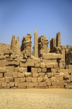  Luxor, Mısır - 05.01.2024: Luxor - Mısır 'ın güneyindeki Nil Nehri' nin doğu kıyısında bir şehir. Antik Thebes 'in, firavunun başkentinin, gücünün doruk noktasında.