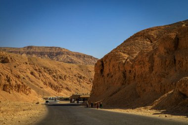 Luxor, Mısır - 05.01.2024: Krallar Vadisi