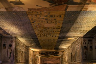 Luxor, Mısır - 05.01.2024: Krallar Vadisi