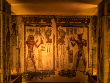 Luxor, Mısır - 05.01.2024: Krallar Vadisi