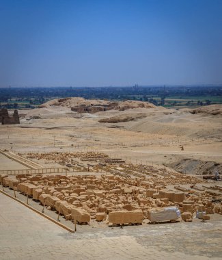 Al Qarna, Luxor, Mısır - 05.01.2024: Hatshepsut Morg Tapınağı