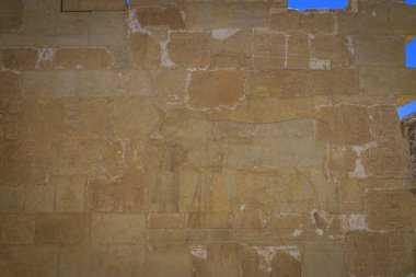 Al Qarna, Luxor, Mısır - 05.01.2024: Hatshepsut Morg Tapınağı