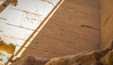 Aswan, Mısır - 05.02.2024: Bu tapınak tanrıça Isis 'e adanmıştır. Aswan 1, Mısır.